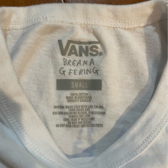 VANS x Breana Geering "Breana Skate" Baby Tee Women’s T-Shirt Small Skeleton - Picture 5 of 7